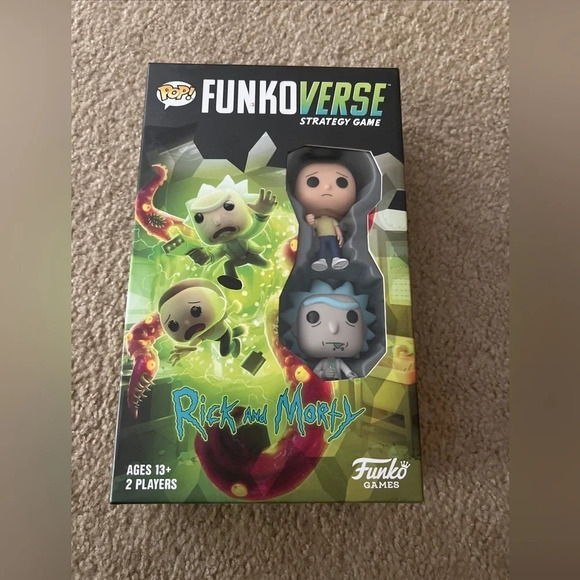 NEW Funkoverse Strategy Board Game: Rick & Morty Theme Set 2 Players - Picture 2 of 6